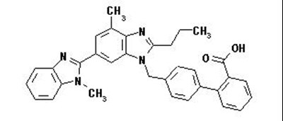 Telmisartan structure - micardis HCT struc01